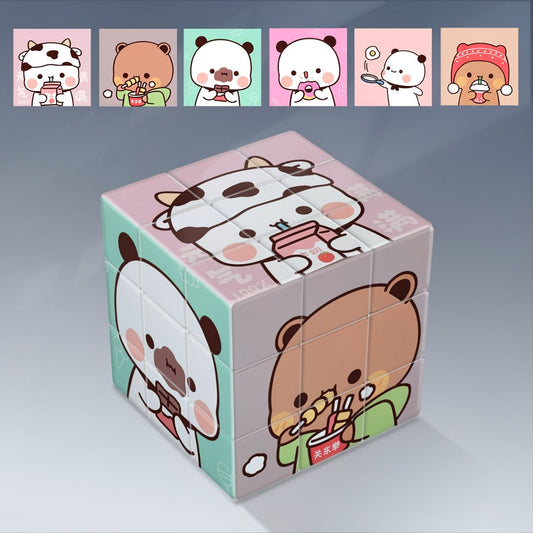 Bubu & Dudu 3×3 Magic Cube 一二布布三阶拼图魔方 🧩