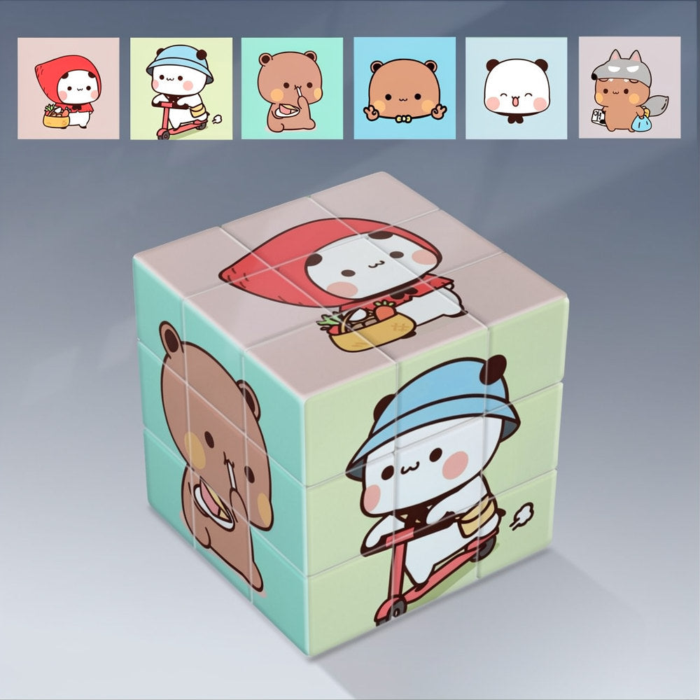 Bubu & Dudu 3×3 Magic Cube 一二布布三阶拼图魔方 🧩