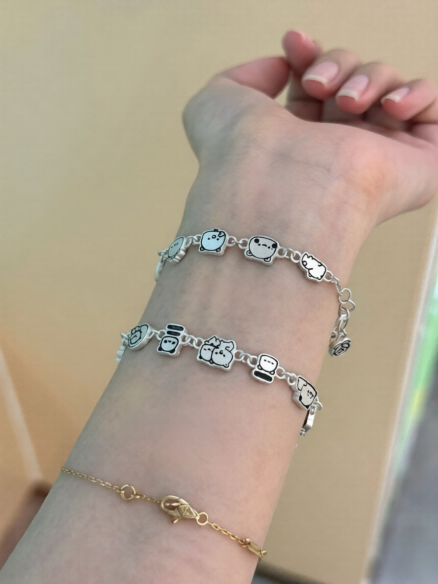 999足银一二布布手链 999 Pure Silver Bracelet 🐻✨