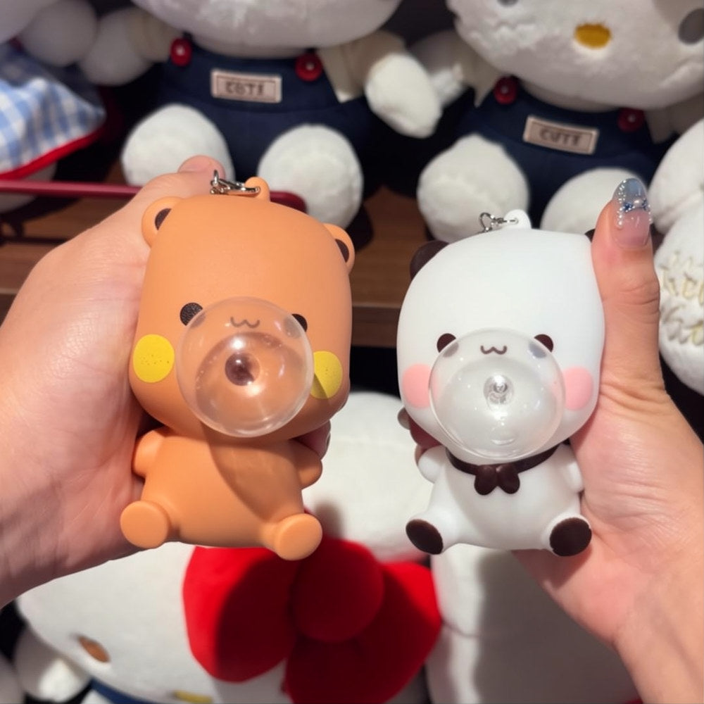 🫧 Bubu & Dudu Bubble Pop Keychain 🐻 一二布布吐泡泡解压挂件