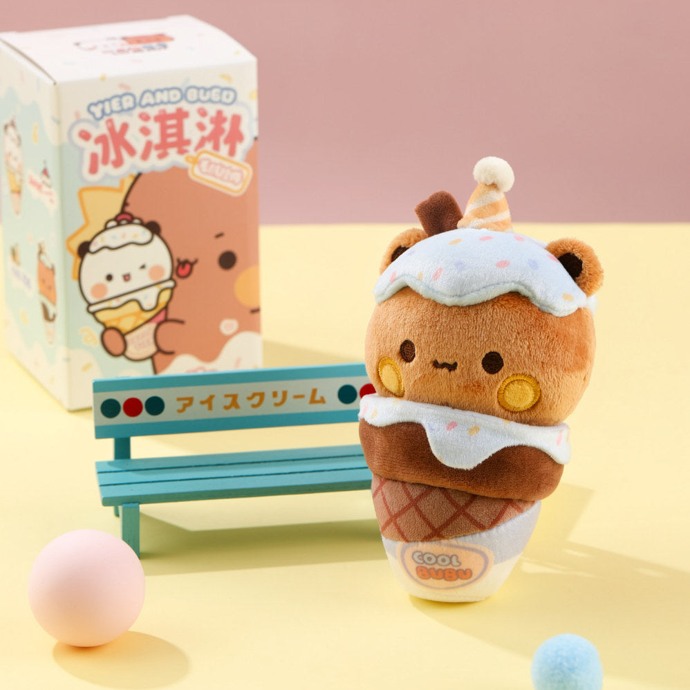 Ice Cream Magnetic Plush Charm 🍦 冰淇淋磁吸毛绒挂件