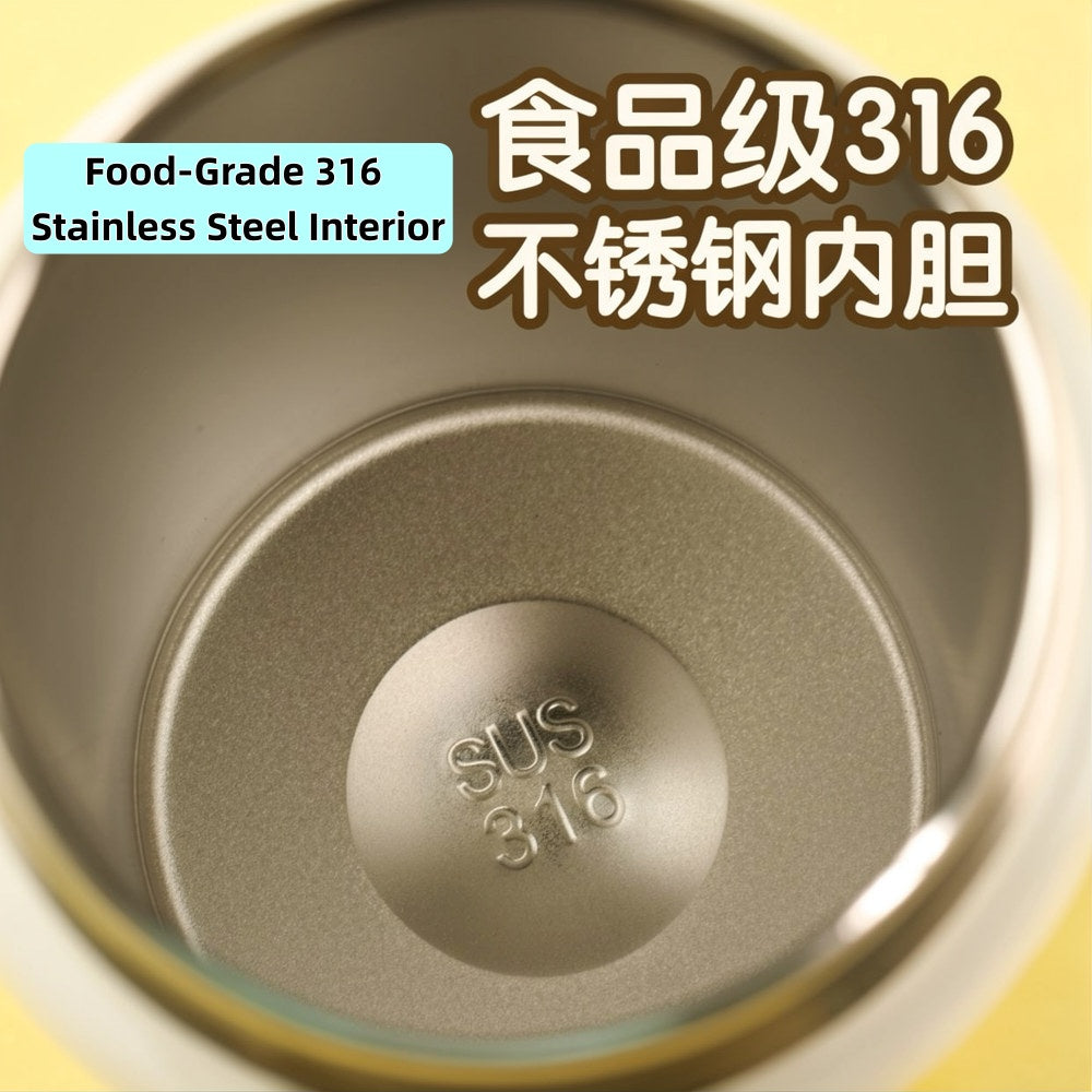 Bubu & Dudu Cute Straw Insulated Cup (Original)一二布布可爱大头吸管保温杯 (正品) 🐻🥤