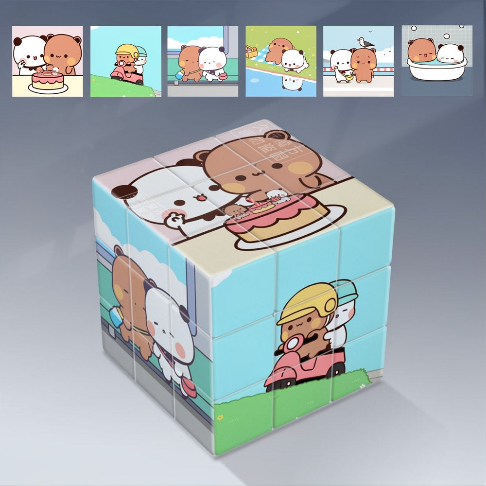 Bubu & Dudu 3×3 Magic Cube 一二布布三阶拼图魔方 🧩