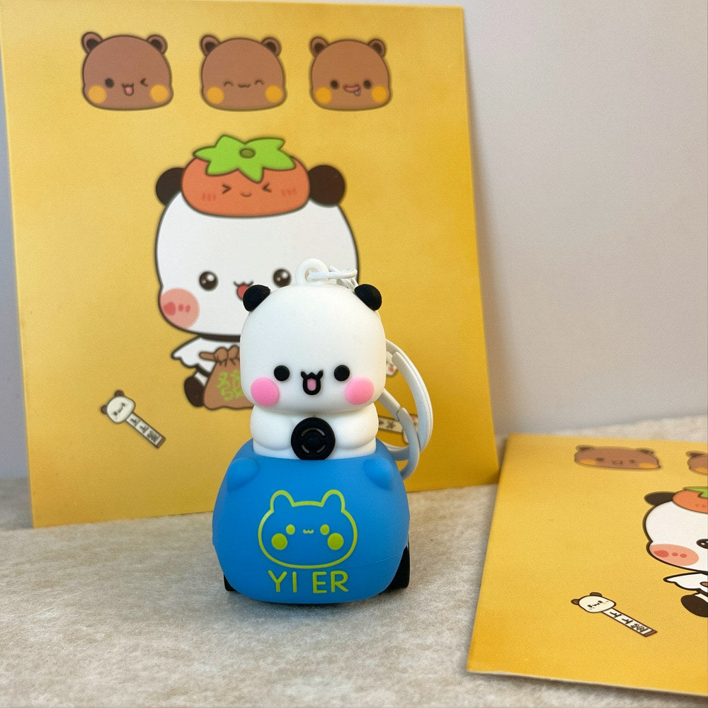 Bubu & Dudu Car Keychain 一二布布小车钥匙扣挂件 🐻🚗✨