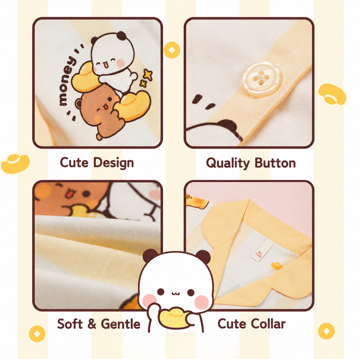Summer Couple Cotton Pajamas 纯棉夏季情侣睡衣 👕