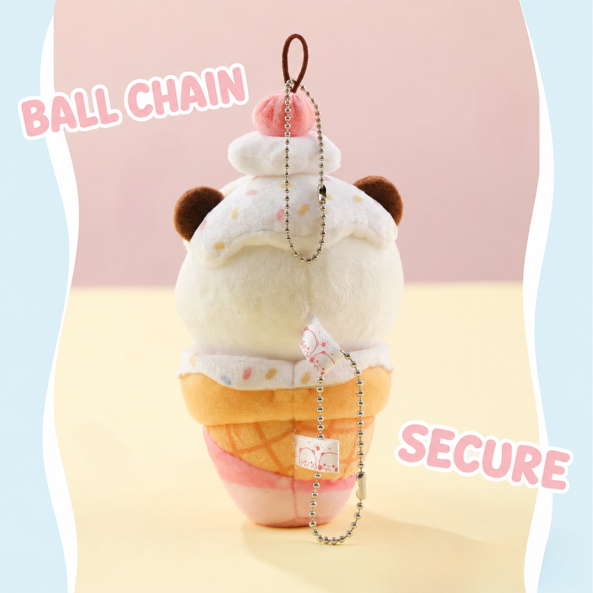 Ice Cream Magnetic Plush Charm 🍦 冰淇淋磁吸毛绒挂件
