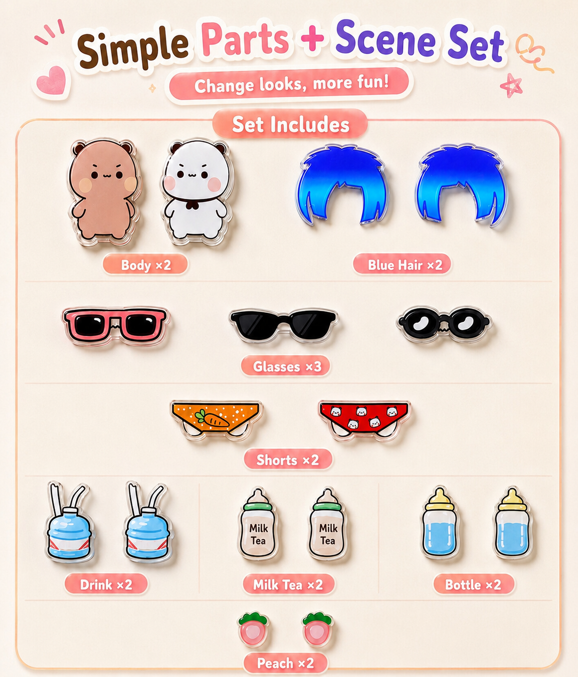 一二布布冰箱贴（系列3）Bubu & Dudu Fridge Magnet (Series 3)🧲