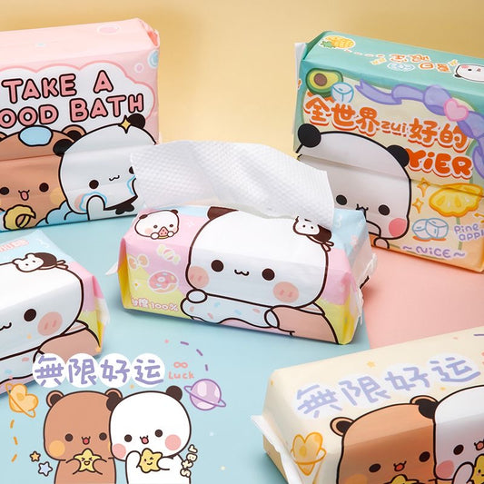 Panda Bubu Disposable Face Towels 熊猫一次性洗脸巾 🐼
