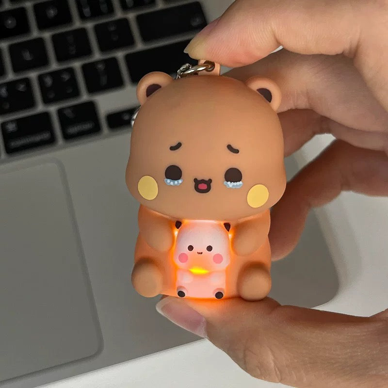 一二布布发光语音挂件 Bubu & Dudu Light-Up Voice Keychain 🐻🐼✨