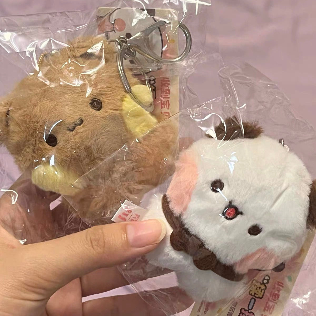 磁铁毛绒挂件 Fluffy Magnet Keychain 💕