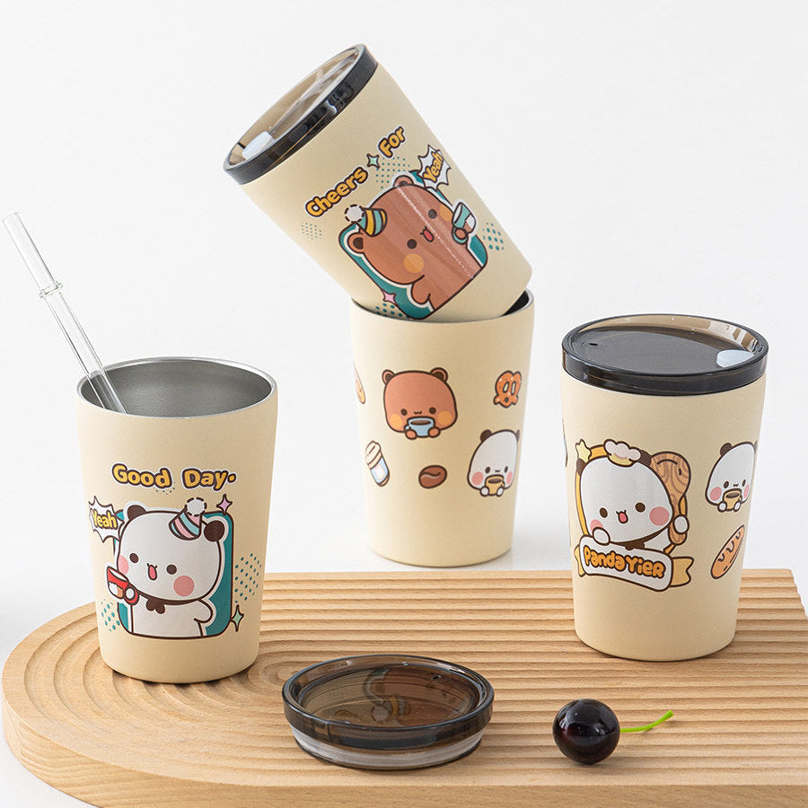 小熊猫不锈钢水杯 Panda Stainless Steel Cup 🥤