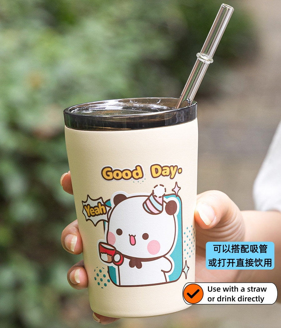 小熊猫不锈钢水杯 Panda Stainless Steel Cup 🥤