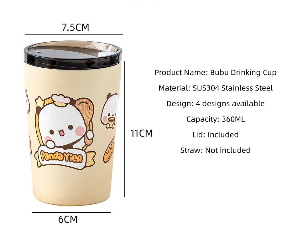 小熊猫不锈钢水杯 Panda Stainless Steel Cup 🥤