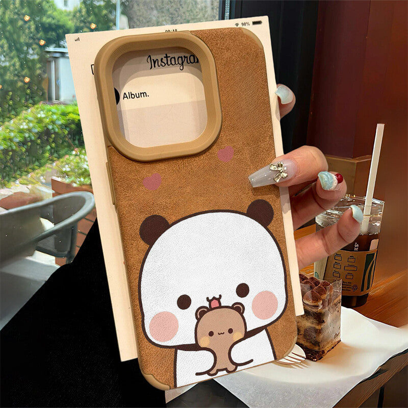 情侣翻毛皮手机壳 Couple Phone Case🤎