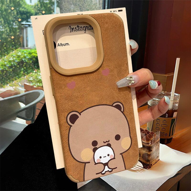 情侣翻毛皮手机壳 Couple Phone Case🤎