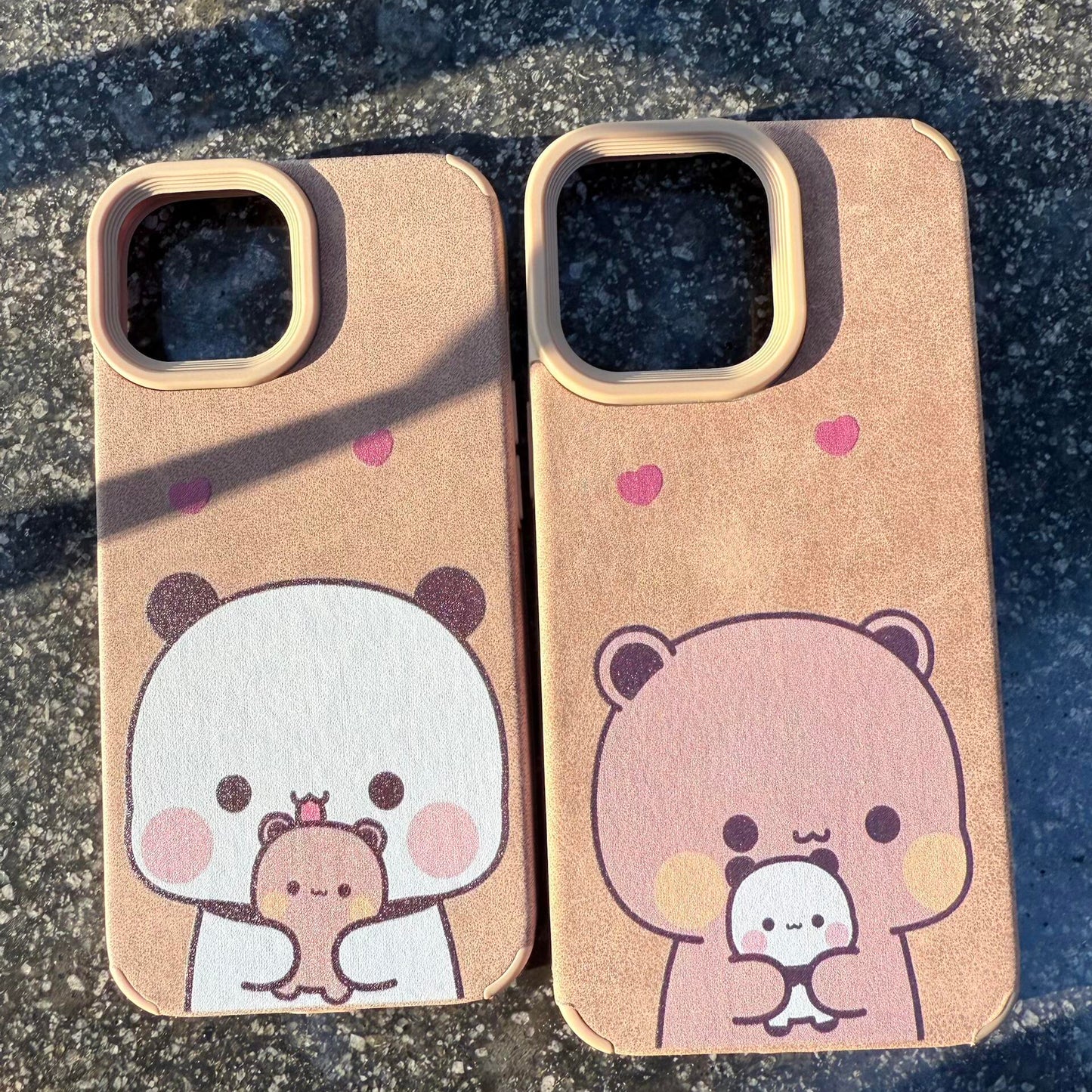 情侣翻毛皮手机壳 Couple Phone Case🤎