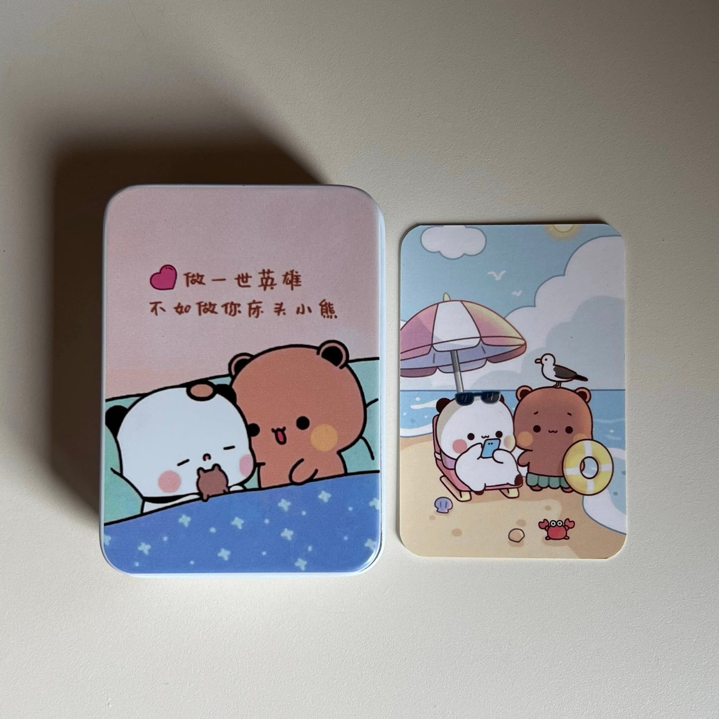 口袋铁盒扑克牌 Pocket Size Tin Box Playing Cards 🃏🐻