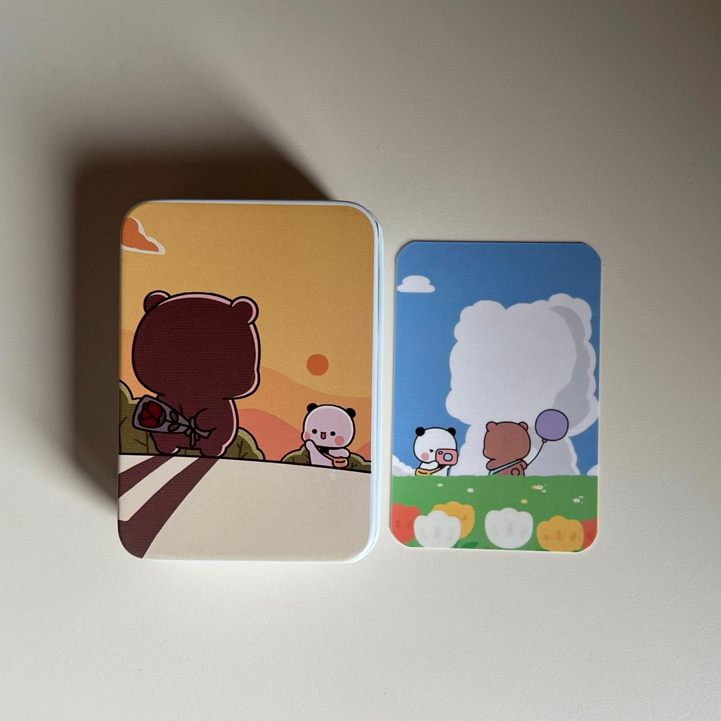 口袋铁盒扑克牌 Pocket Size Tin Box Playing Cards 🃏🐻
