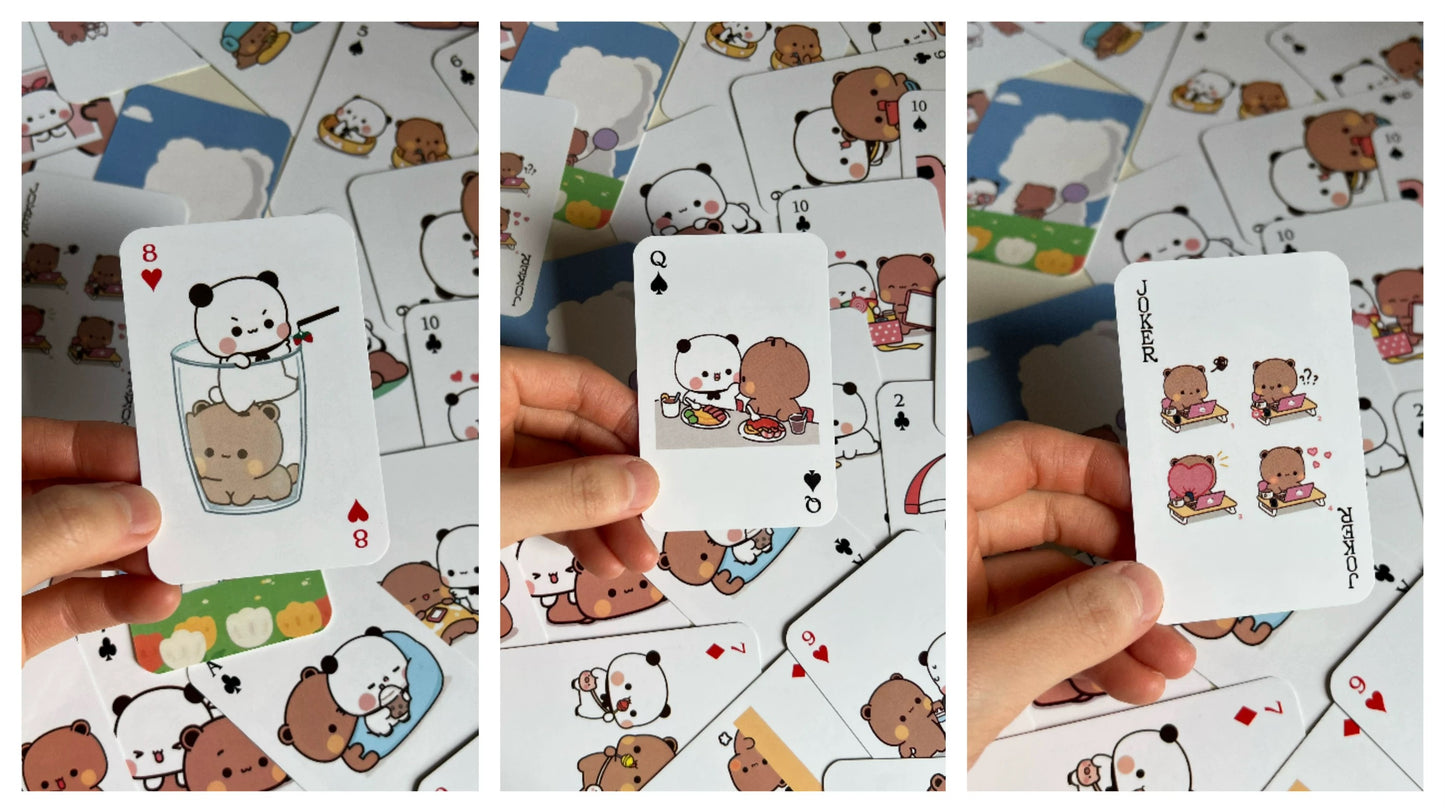 口袋铁盒扑克牌 Pocket Size Tin Box Playing Cards 🃏🐻