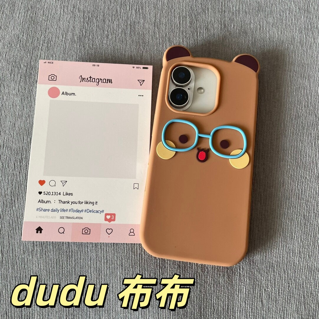Glasses Bubu Dudu Phone Case 眼镜小熊手机壳 📱
