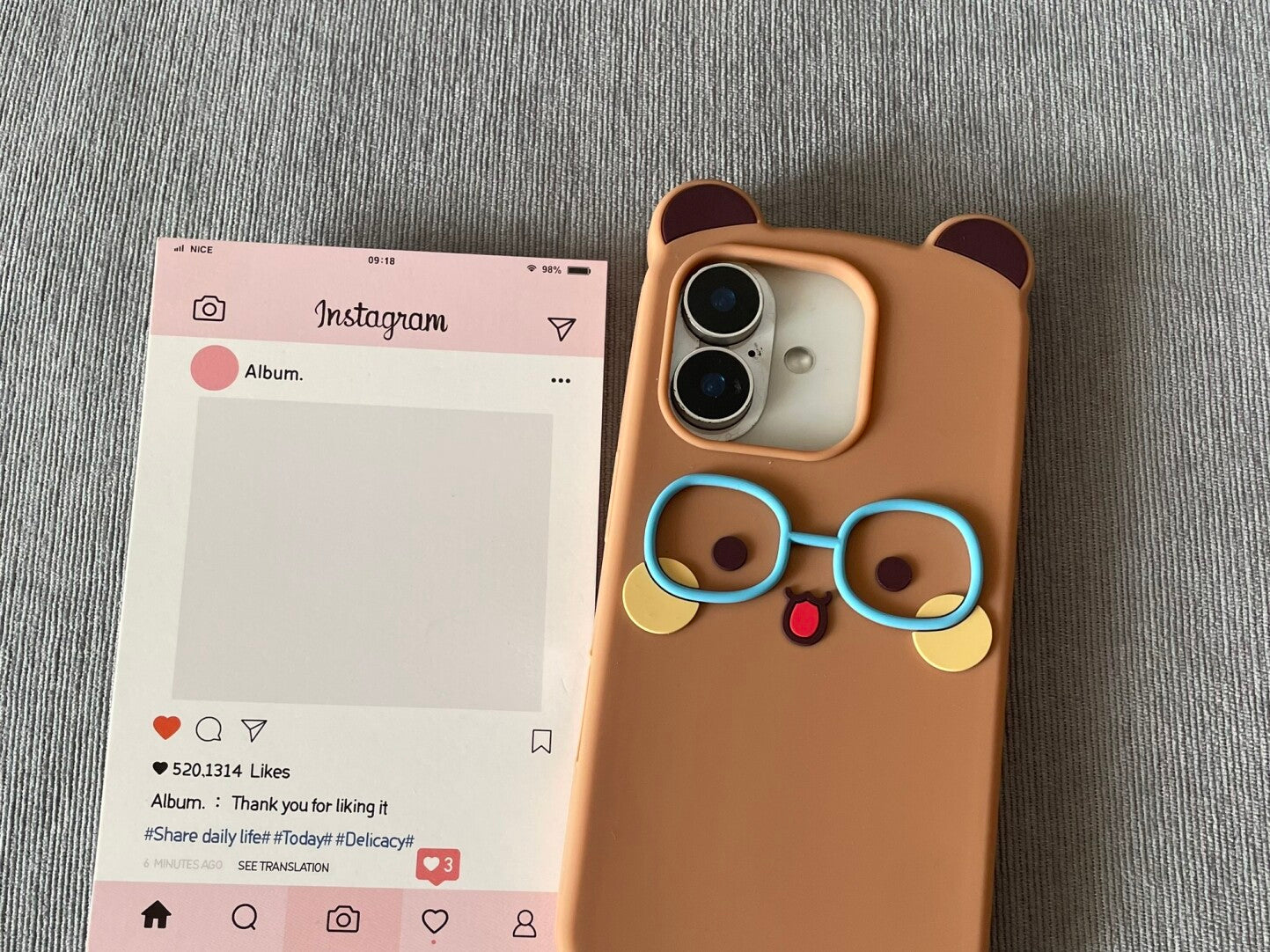 眼镜小熊手机壳 Glasses Bubu Dudu Phone Case📱
