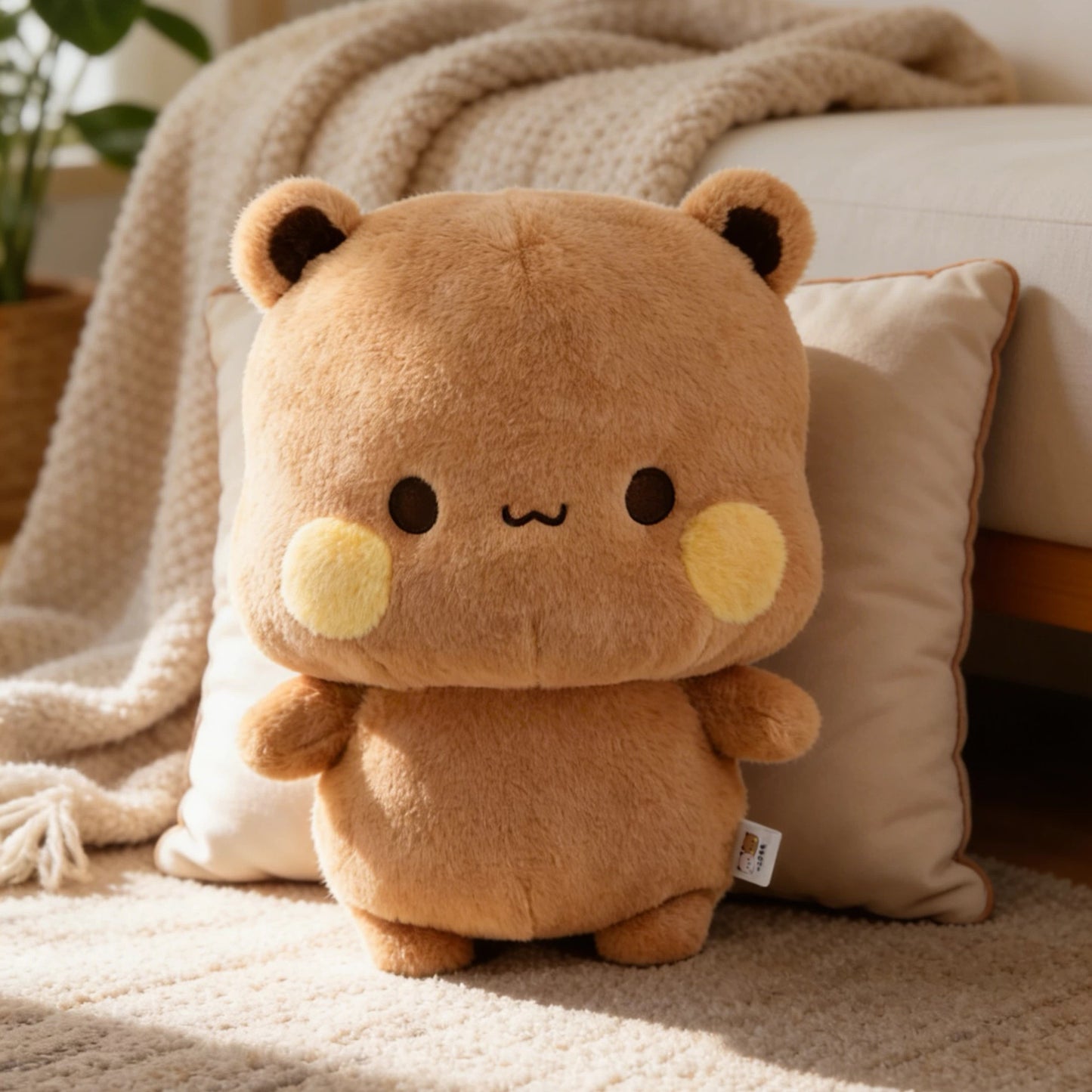 Bubu & Dudu Plush Toy Pillow 🐻🤍(100% Original) 一二和布布毛绒公仔 （原装正版）