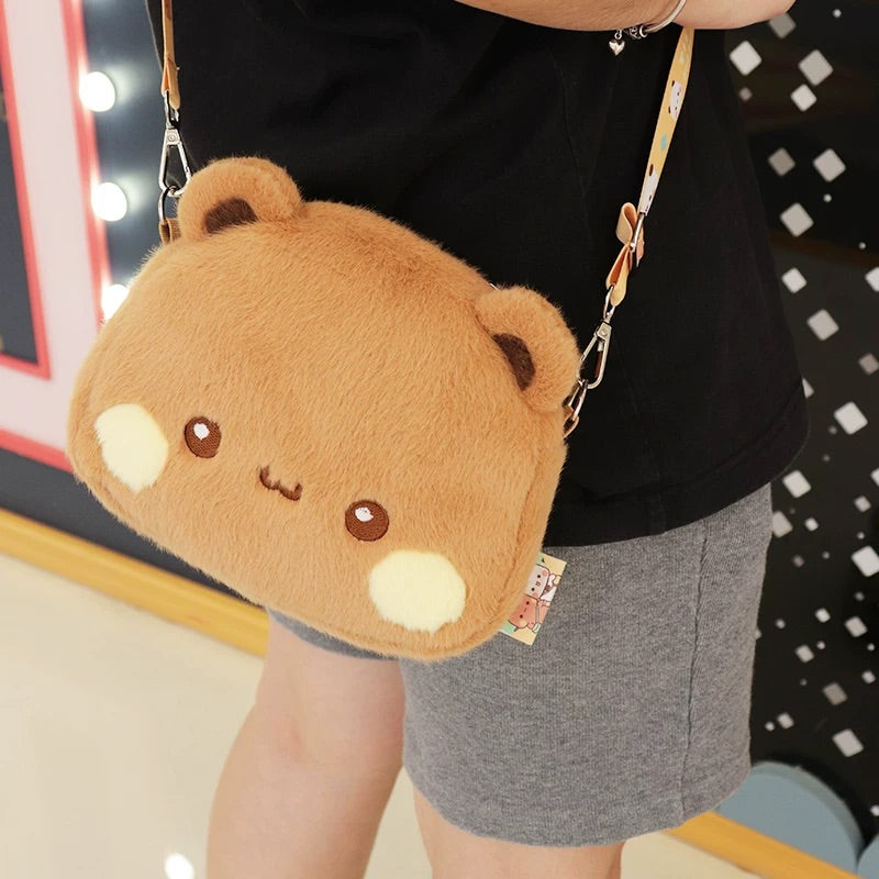 🧸 Bubu & Dudu Mini Plush Crossbody Bag 一二布布小毛绒斜挎包