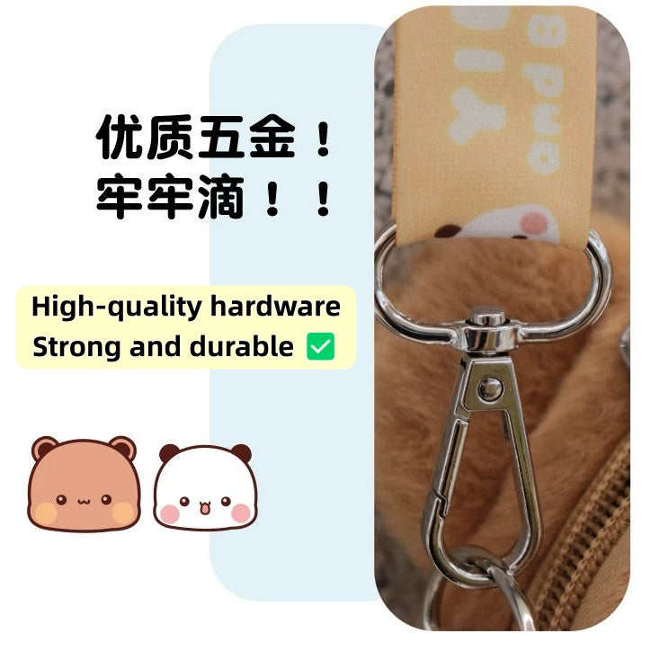 🧸 Bubu & Dudu Mini Plush Crossbody Bag 一二布布小毛绒斜挎包