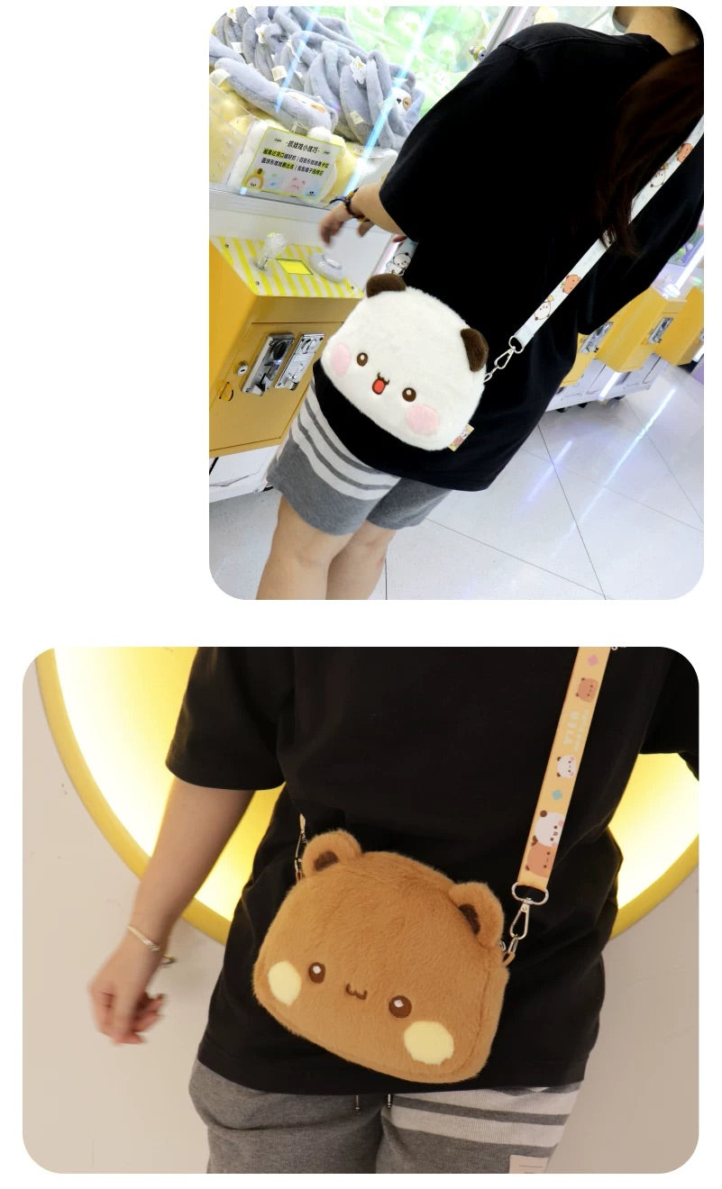 🧸 Bubu & Dudu Mini Plush Crossbody Bag 一二布布小毛绒斜挎包