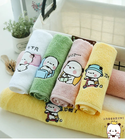 Bubu Panda Pure Cotton Thick Towel 小熊猫一二纯棉加厚毛巾