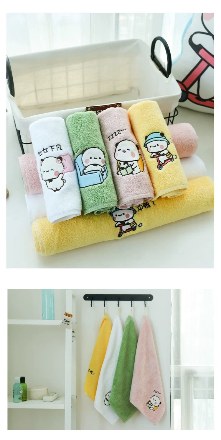 Bubu Panda Pure Cotton Thick Towel 小熊猫一二纯棉加厚毛巾