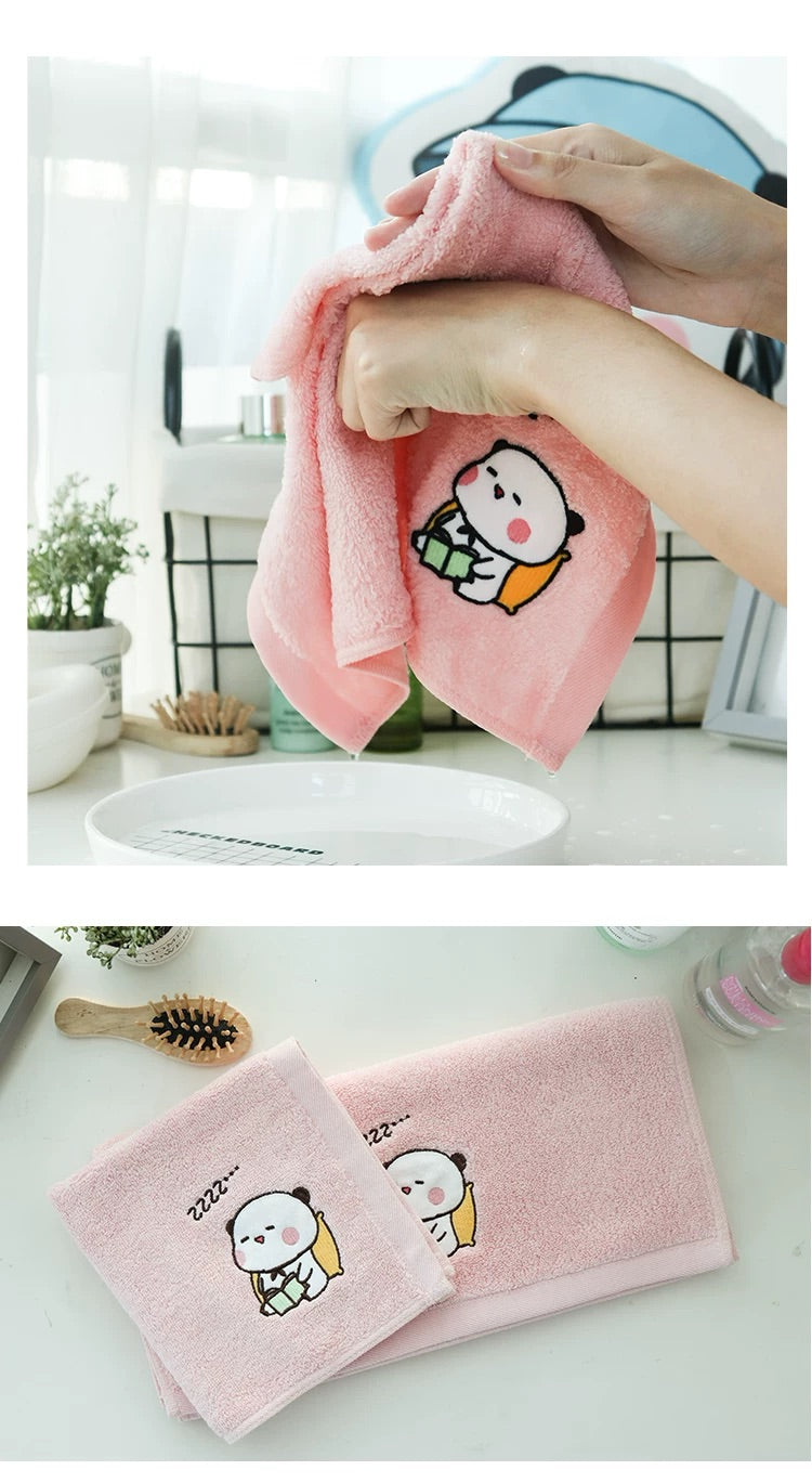 Bubu Panda Pure Cotton Thick Towel 小熊猫一二纯棉加厚毛巾
