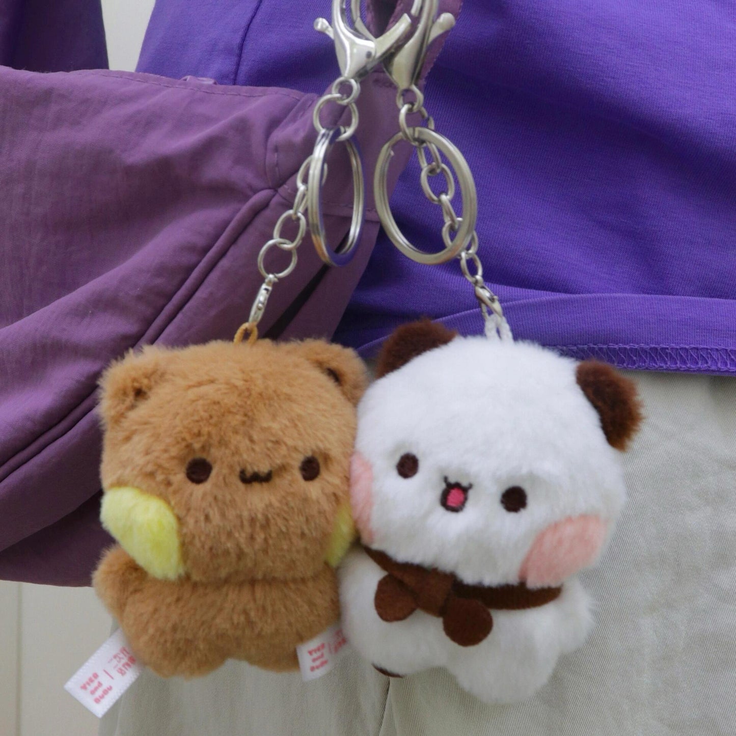 磁铁毛绒挂件 Fluffy Magnet Keychain 💕