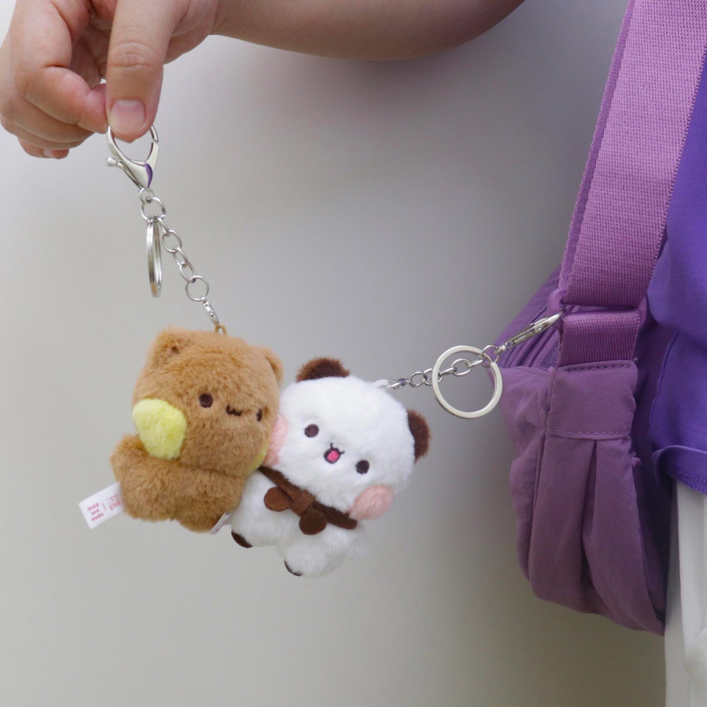 磁铁毛绒挂件 Fluffy Magnet Keychain 💕