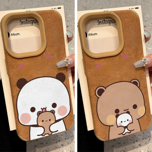 情侣翻毛皮手机壳 Couple Phone Case🤎
