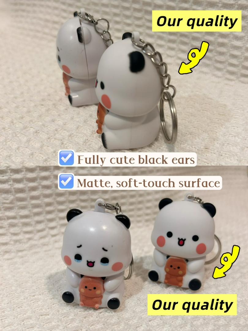 一二布布发光语音挂件 Bubu & Dudu Light-Up Voice Keychain 🐻🐼✨