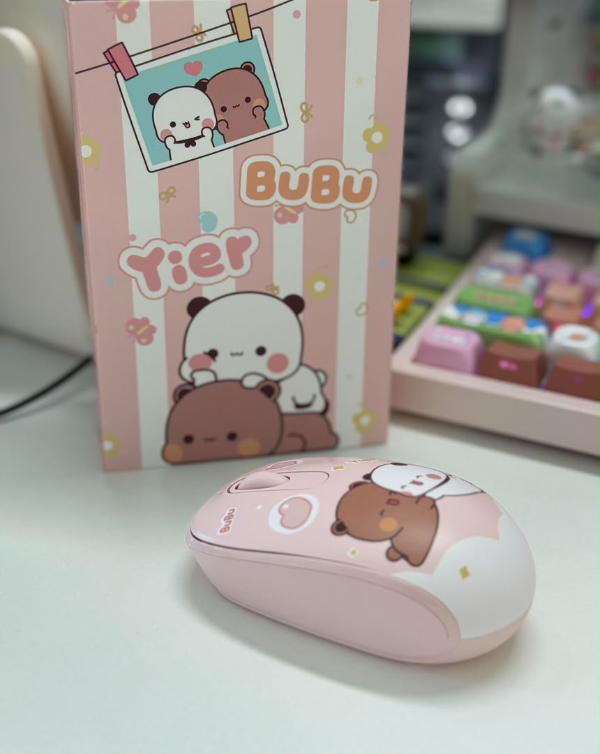 AKKO Smart1 × Bubu & Dudu Wireless Mouse 一二布布联名无线鼠标🖱️✨
