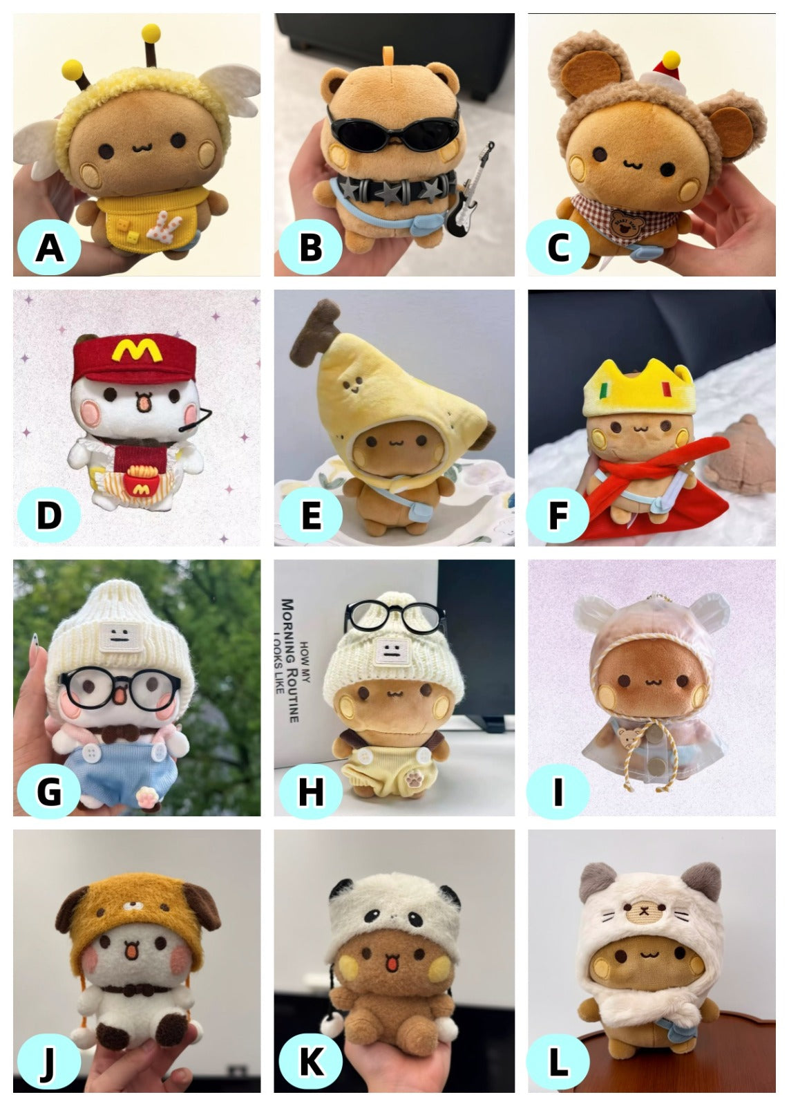 Bubu & Dudu Super Soft Plush Keychain (Original)🧸 一二布布弹力超柔毛绒挂件-正版