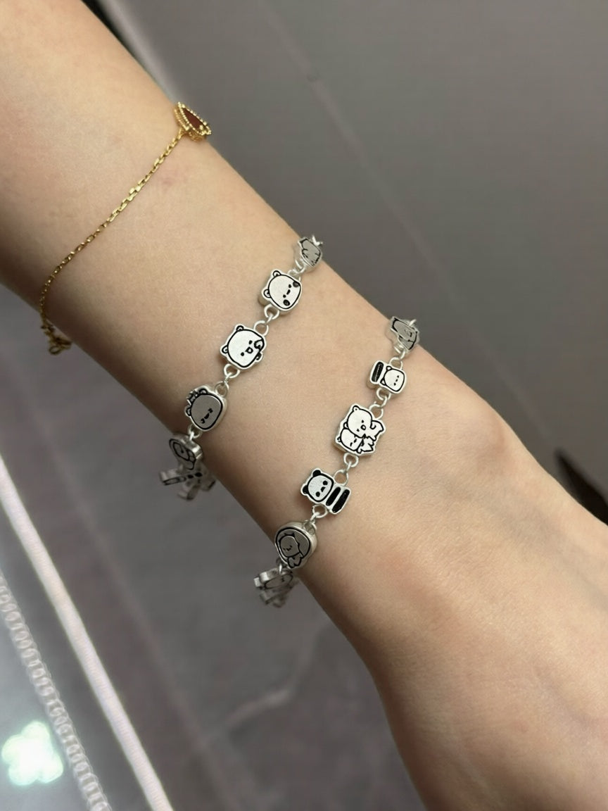 999足银一二布布手链 999 Pure Silver Bracelet 🐻✨