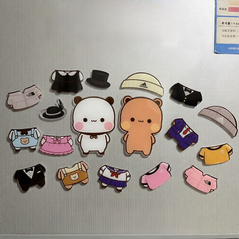 一二布布正品磁吸换装冰箱贴 Bubu & Dudu Magnetic Dress-Up Fridge Magnet 🐻🧲